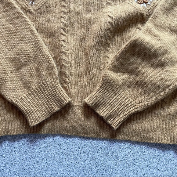 Vintage Lady Cina Mustard Cropped Sweater - Picture 7 of 14